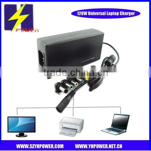 120W Universal Notebook Charger 12V-24V DC Output