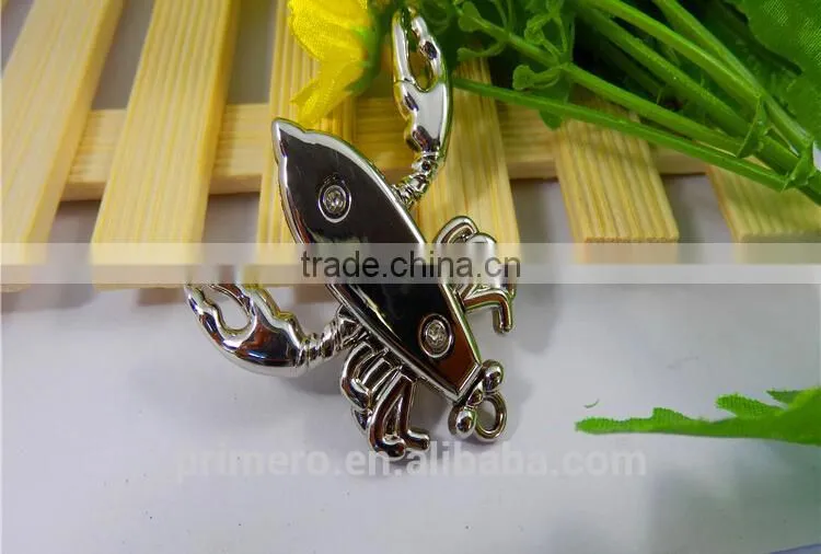 PRIMERO Metal Lobster Keychain cheap stainless steel key chain Movable hands and foot alloy keychain with lobster claw clasp