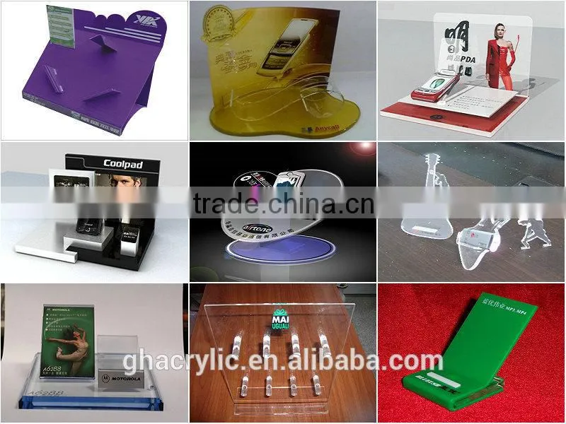 GH-RZ596 acrylic magazine rack, acrylic slat wall magazine rack ,customized acrylic magazine display rack
