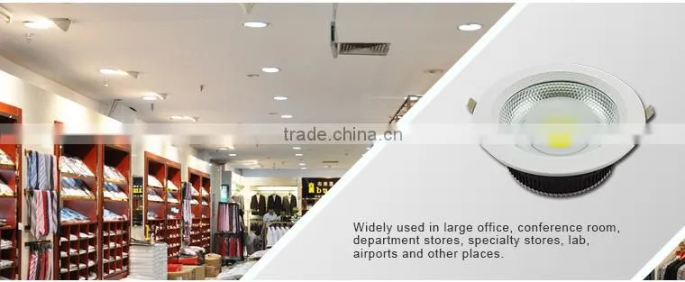 cob downlight, 30w cob led downlight 8inch CE RoHS, dimmable led downlight eyeshield