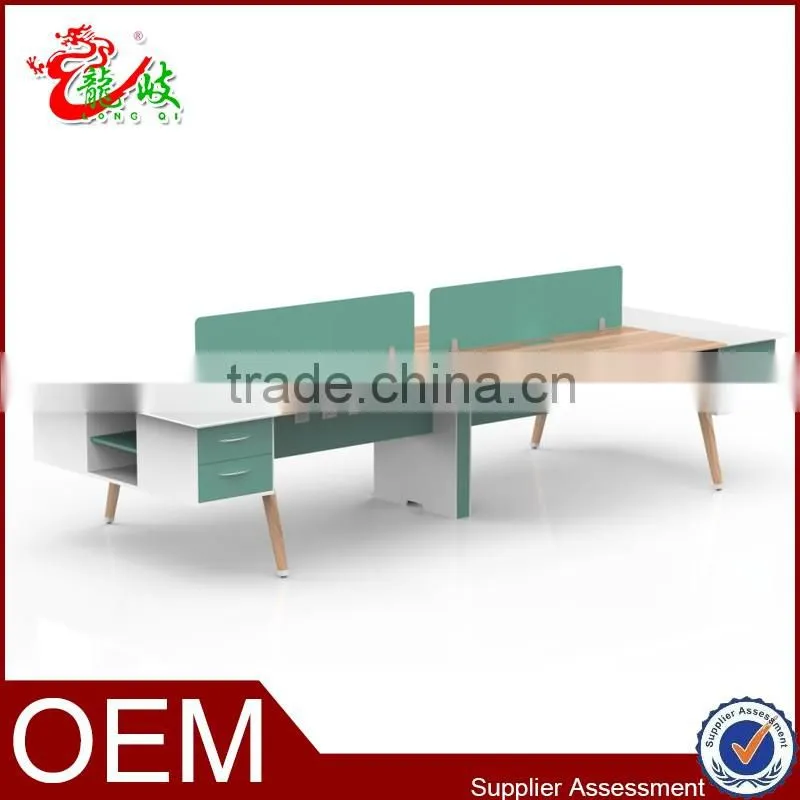 2016 new design office furniture 4 seats modular workstation with cabinet M1632