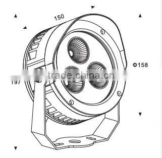 15W newest promotional outdoor LED garden light 110 volts