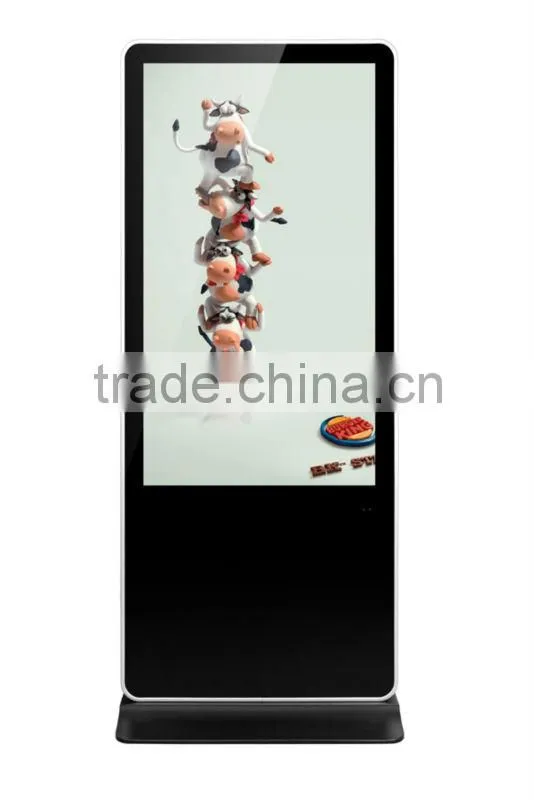 42 inch large lcd floor standing digital advertising equipment