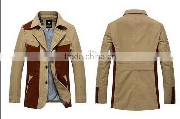 Customized most popular fur collar coat men jacket