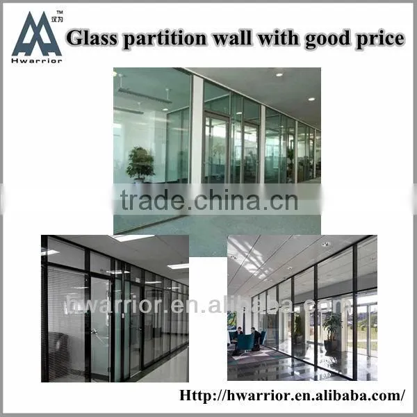 Decorative glass partition wall