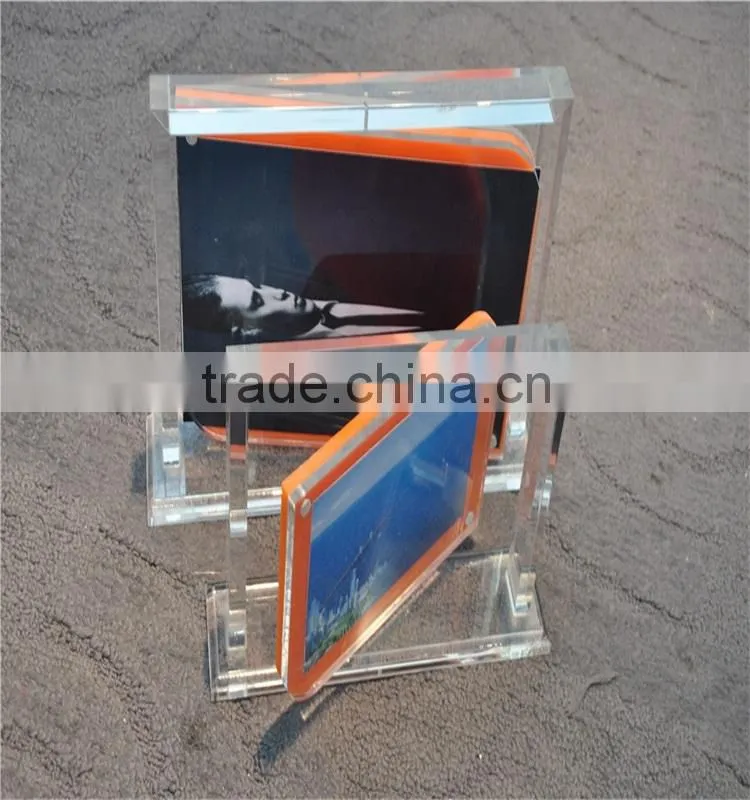 Hot Sale ! Acrylic Rotatable Photo Frame