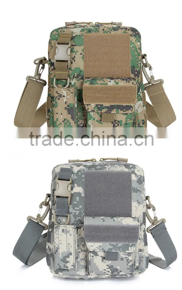 Outdoor multifunctional sport camouflage nylon mini messenger bag