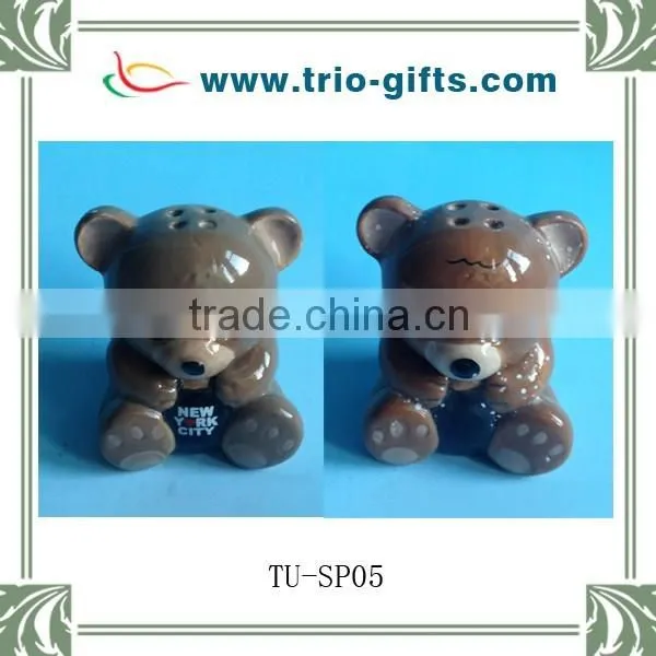 ceramic turtle salt and pepper set holder