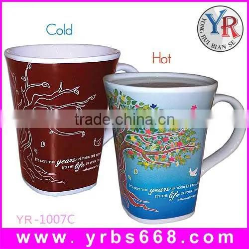 hot water color changing ceramic coffee mug price shenzhen factory
