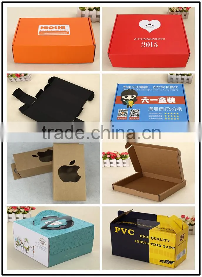 Custom Logo Made Printing Colorful Strong Low Cost Paper Package Design Cardboard Box