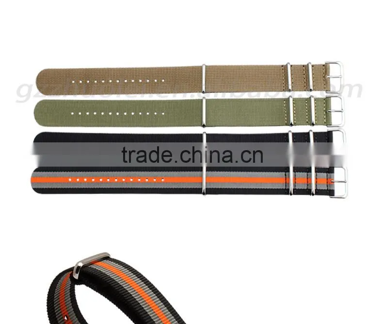 Hotsale fashion nato nylon watch strap 18|20|22|24mm