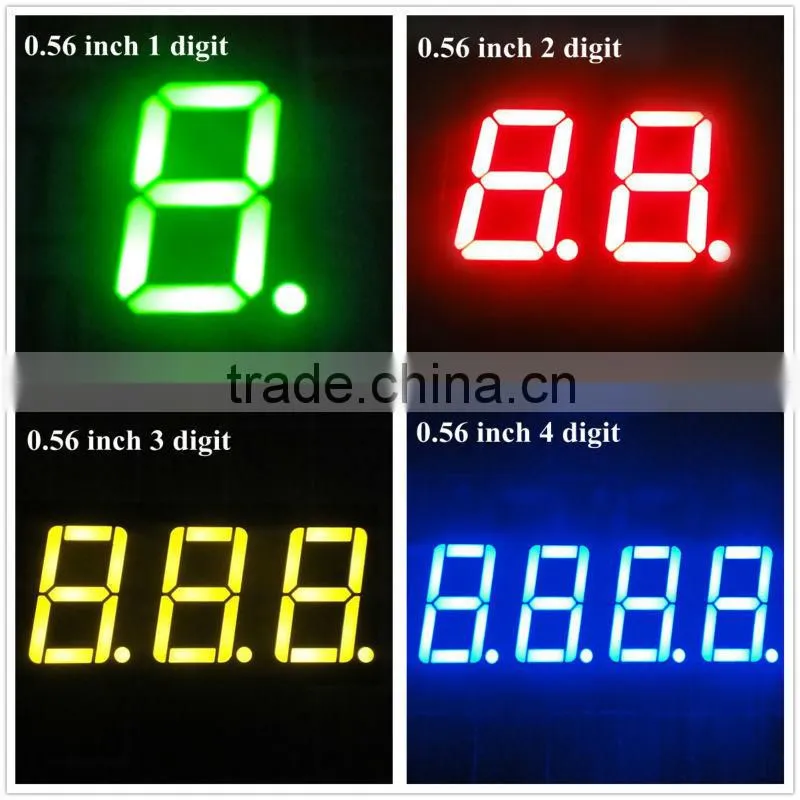full color indoor seven segment digital signage display for gas stove