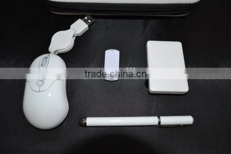 Customs USB Travel sets for business travel/coorperate gifts(mouse +usb disk +card dreader +pen)