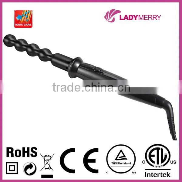 Hot 1" 430F Digital Keratin Tourmaline Ionic electric hair curler 3 in 1