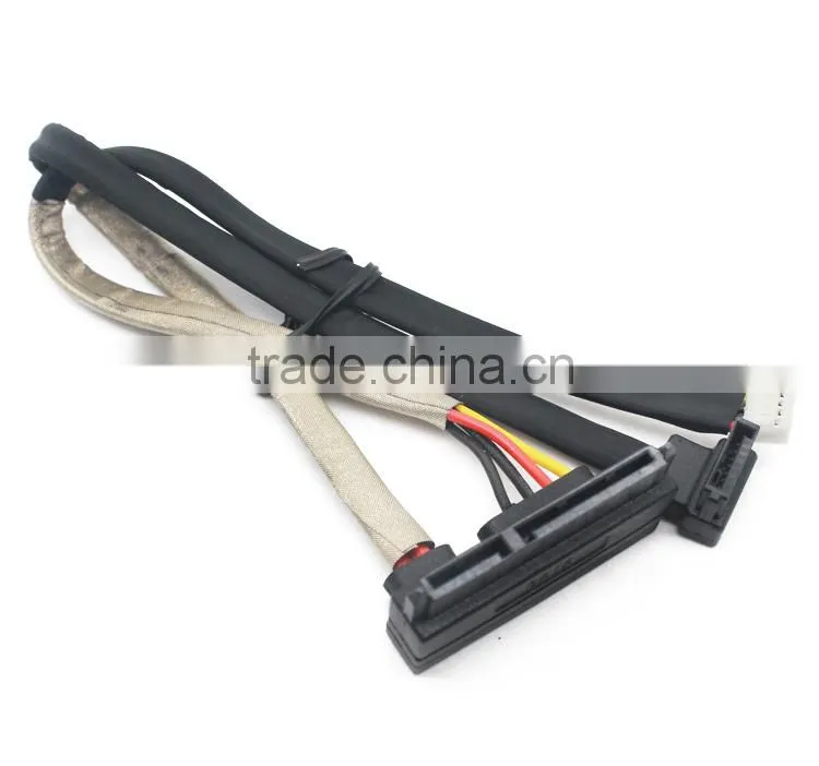 90 degree 7+15 pin HDD to 4 pin power cable to 7pin function of sata cable antistatic shielding