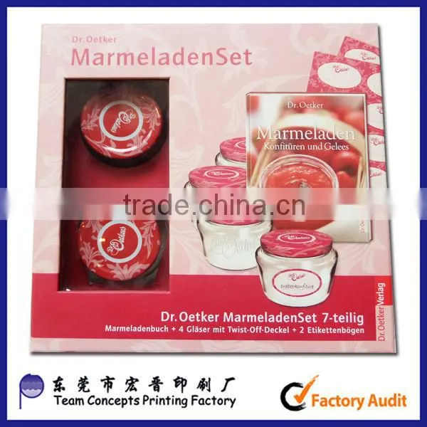 spice red display box with PVC window