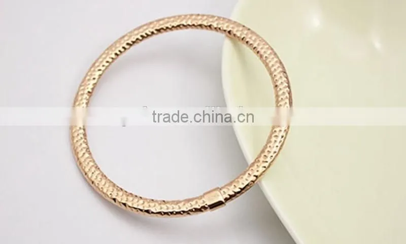 Rose Gold Snack Chain Thin Cuff Bangle Bracelet