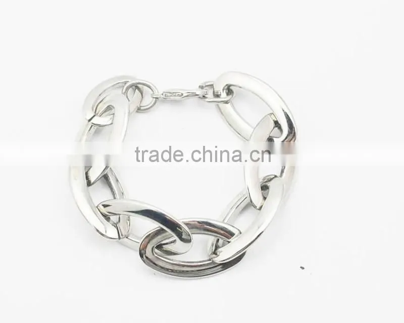 Trendy Hiphop Punk Style Stainless Steel Link&Chain Bracelet