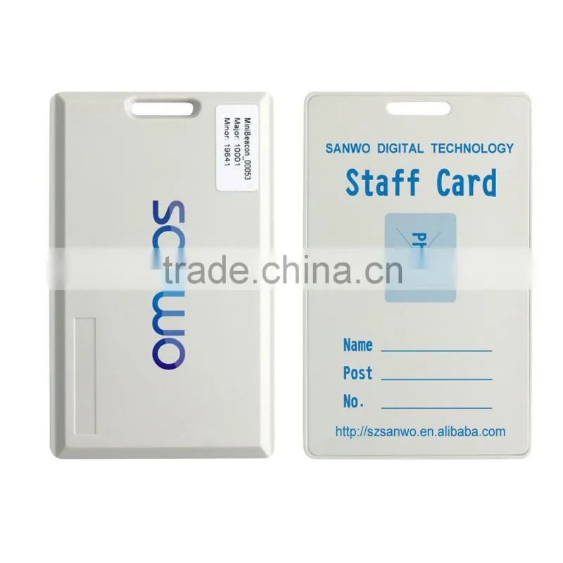 Card Beacon with iBeacon & Eddystone Tech bluetooth4.0 module