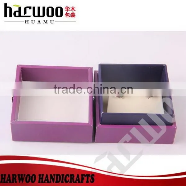Classical leatherette paper ring box custom leather jewelry box wholesale