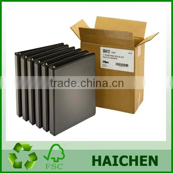 leather document folder PVC metal ring binder
