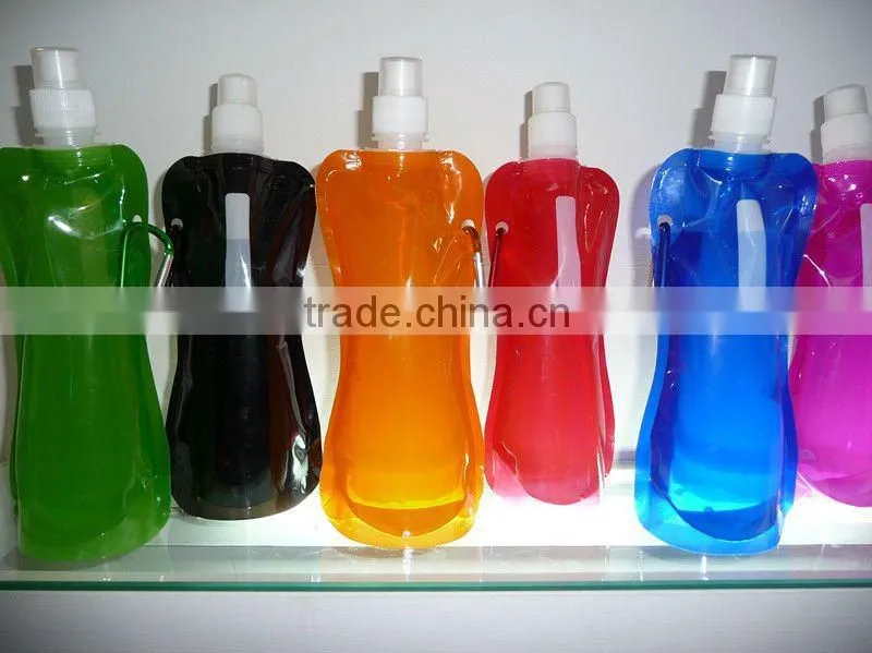 16OZ portable foldable water bottle