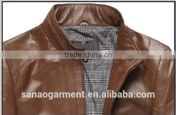 Handcrafted sheep leather jackets for men wholesale