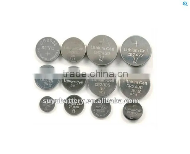 Lithium Button Cell Batteries CR2450,CR1025, CR1616, CR1620, CR2016, CR2025, CR2430, etc.