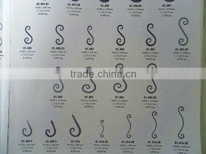 wrought iron ornamental scrolls