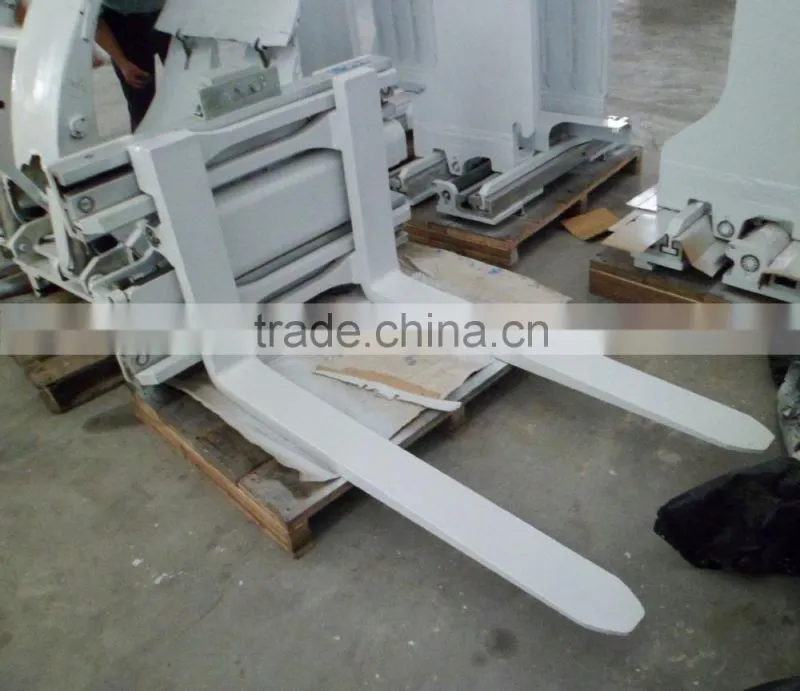 forklift attachment side shifting fork clamp