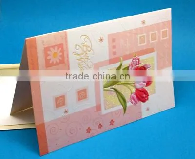 lovely invitation card for gift accept customer's design