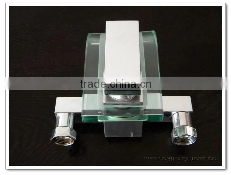 wall mount bathroom faucet(glass bath waterfall tap,waterfall bath mixer)QH0803-1