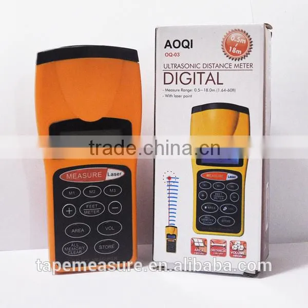 18m precision outdoor long distance ultrasonic digital tape measure laser