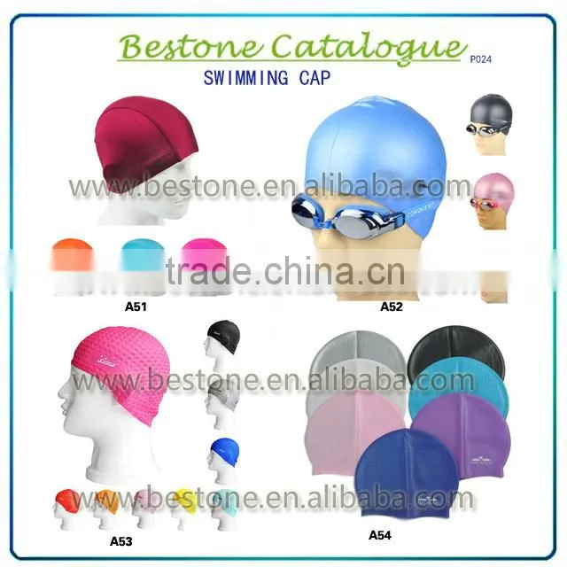 Fashionable Promotional Custom Logo Printed Silicone Swimming Cap