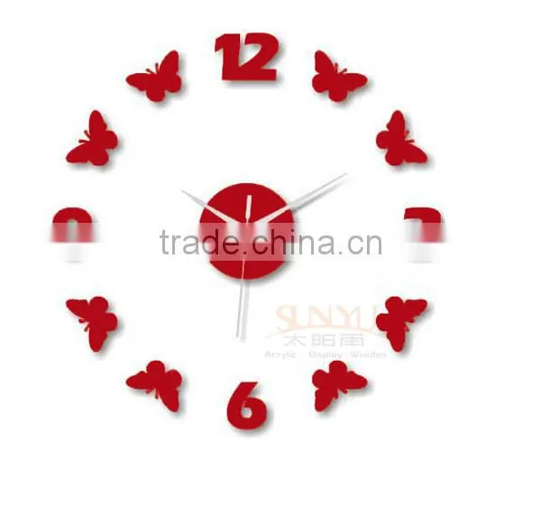 Fashion Egg Shaped Acrylic Wall Clock