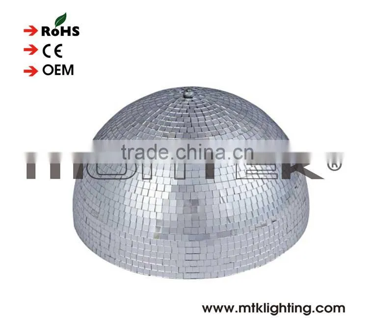 12'' 30cm stainless steel half round ball clear hollow plastic half sphere marror ball