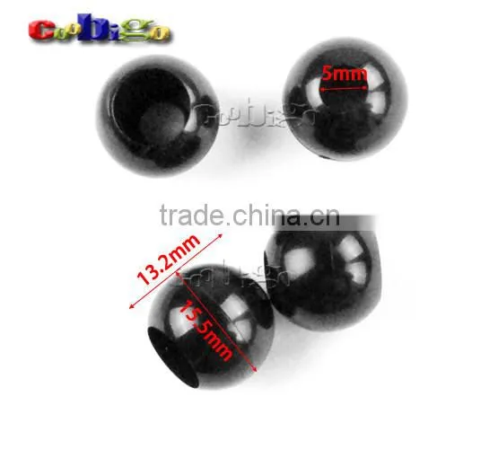 13/64"(5mm) Hole Plastic Bell Stopper Cord Ends For Sportwear Paracord Rope Accessories #FLS180-B