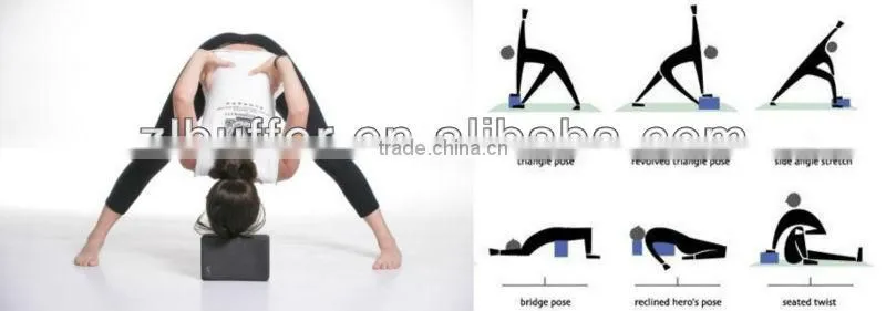 Eco colorful cheap yoga blocks
