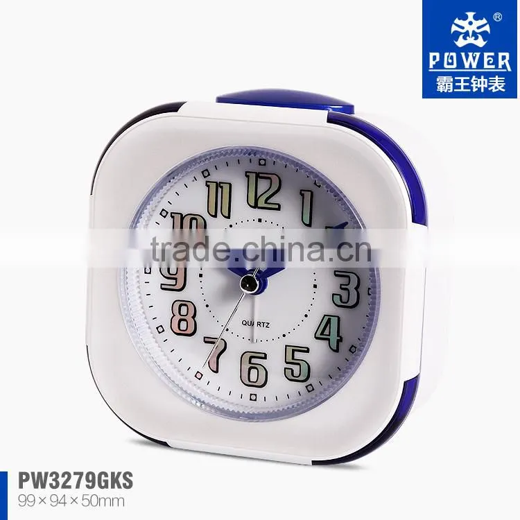 High Quality Plastic Snooze Alarm Clocks By Using Environmental Friendly Protect Raw Material With Alarm Clocks With Lights