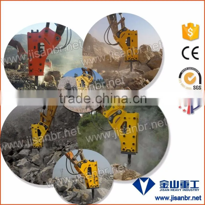 Korean hydraulic system excavator jack hammer with chisel tool 100 mm