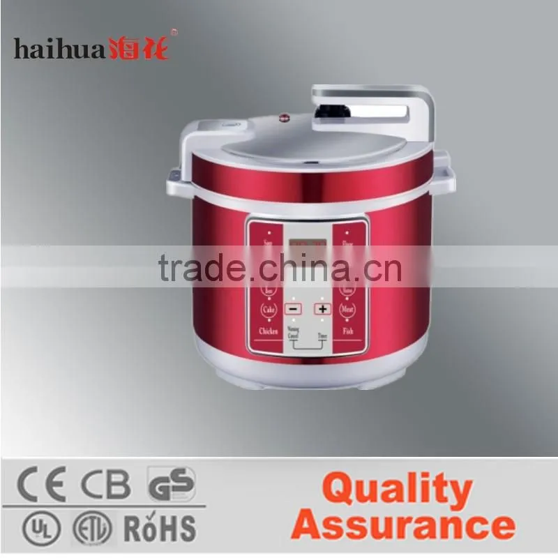 2015 new silver stainless steel digital 5L 6L electric pressure cooker