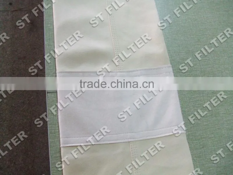 Dia160*5200mm,fiberglass twill filter bag for coal boiler