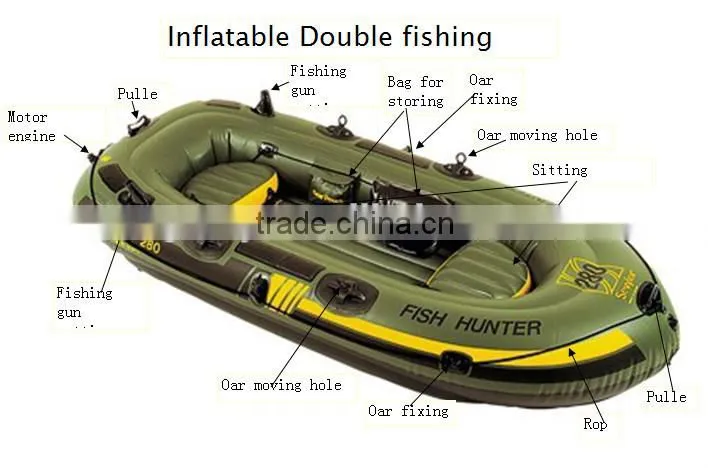 3 people inflatable fishing boat for sale