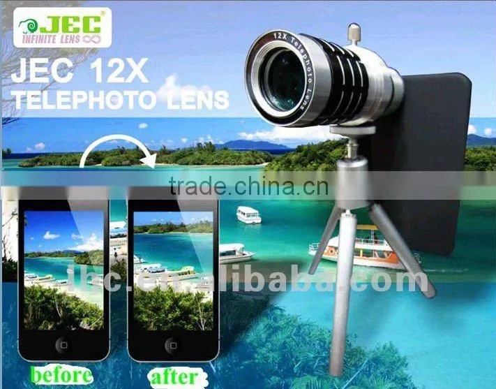Original JEC 12x Mobile Telephoto Lens for iPhone 4 accessory, Supply accessory only