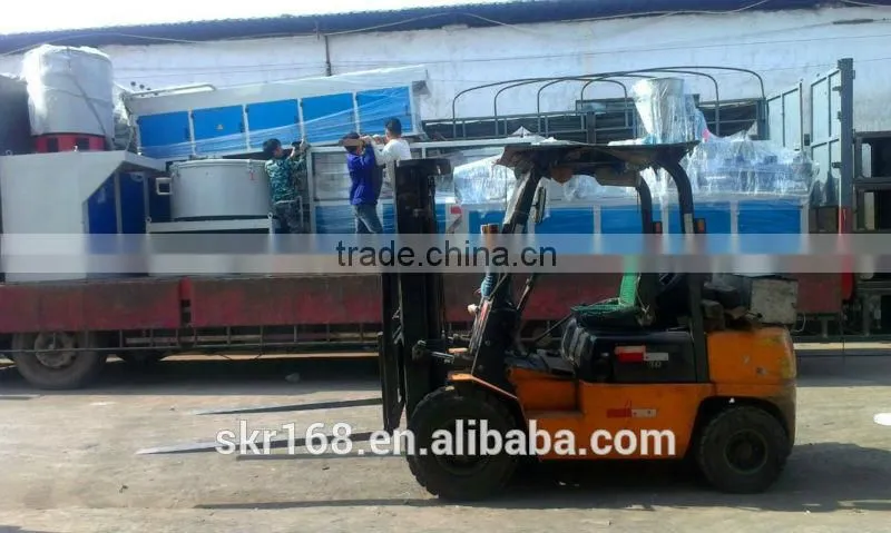 SKR machinery WPC PVC PP PE Wood-plastic Production Line Solid Composite Wood Plastic Extruder for threshold stair case