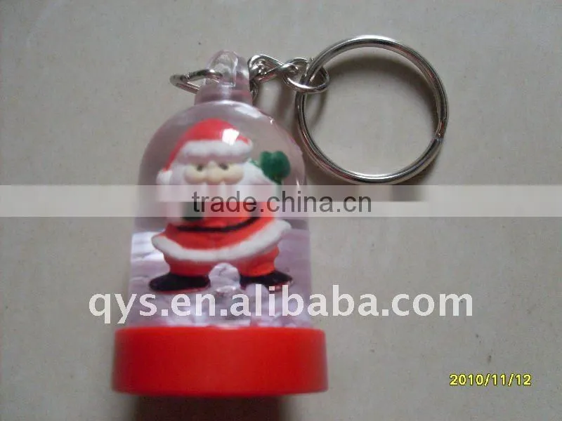 Exquisite Santa Claus water bottle key chain