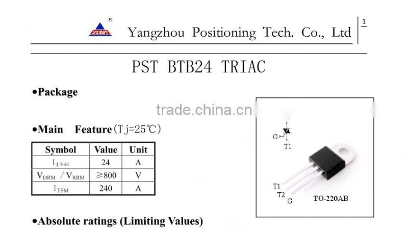 BTB24 triac