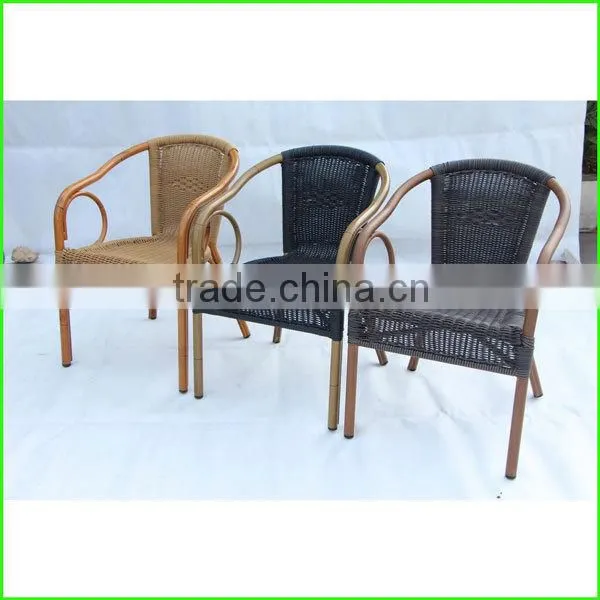Outdoor wicker rattan chair in bamboo looking AT-6047 1622