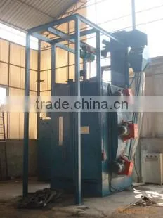 DTQ376 single hook type shot blasting machine for rust removal/blasting machinery