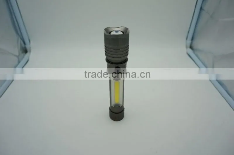 Aluminium 3W COB LED flashlight with magnet